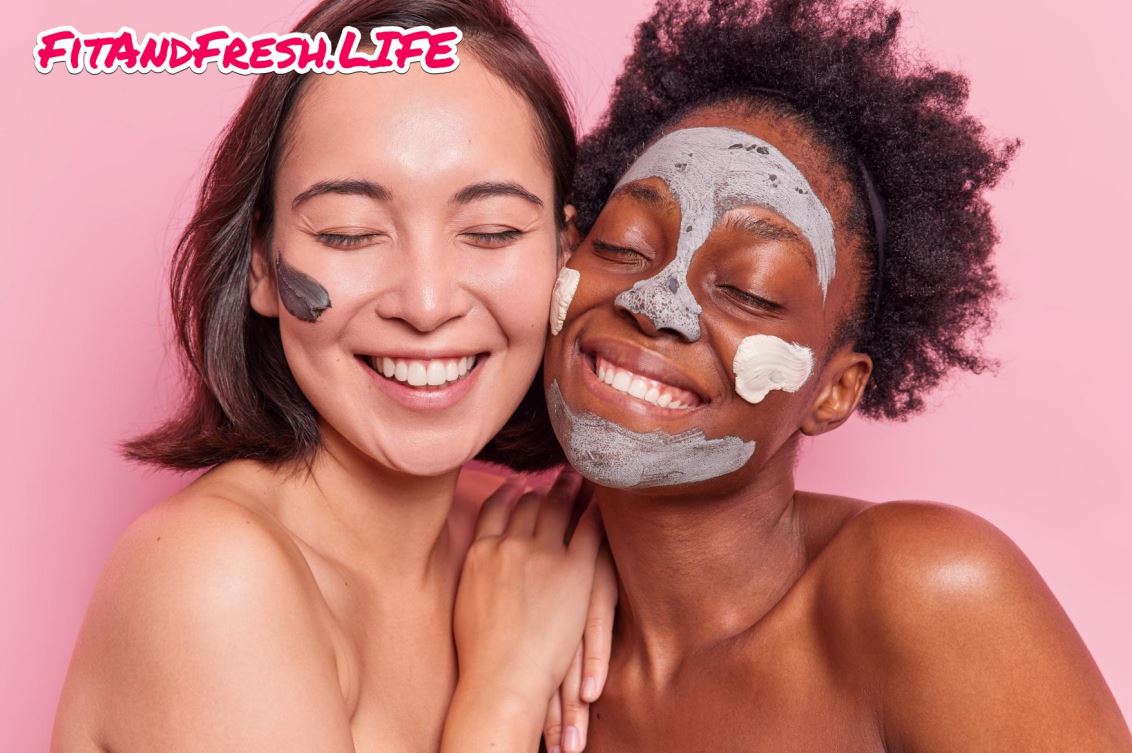 Two Girls with different Skin Type and Makeup