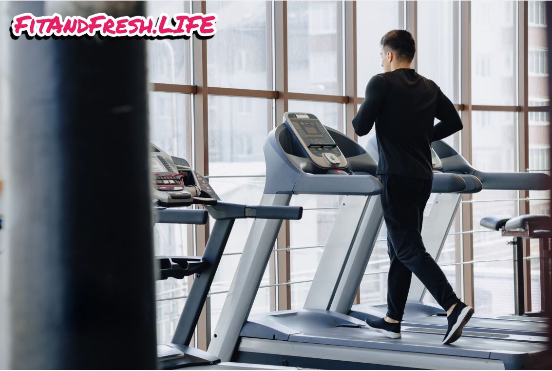 A man follows 12-3-30 Workout routine on Treadmill